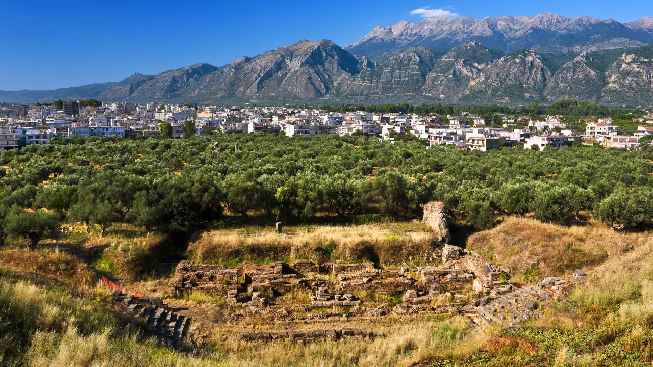Ruinerna av krigarstaten Sparta Ruinerna av krigarstaten Sparta
