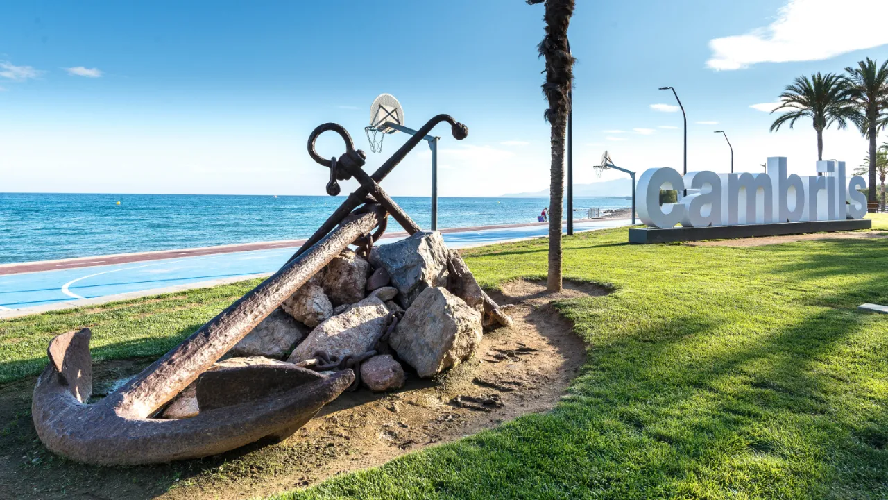 Ankar vid stranden i Cambrils Ankar vid stranden i Cambrils