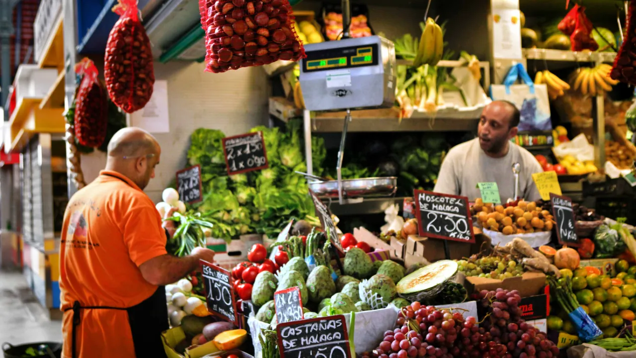 På marknad i Málaga På marknad i Málaga