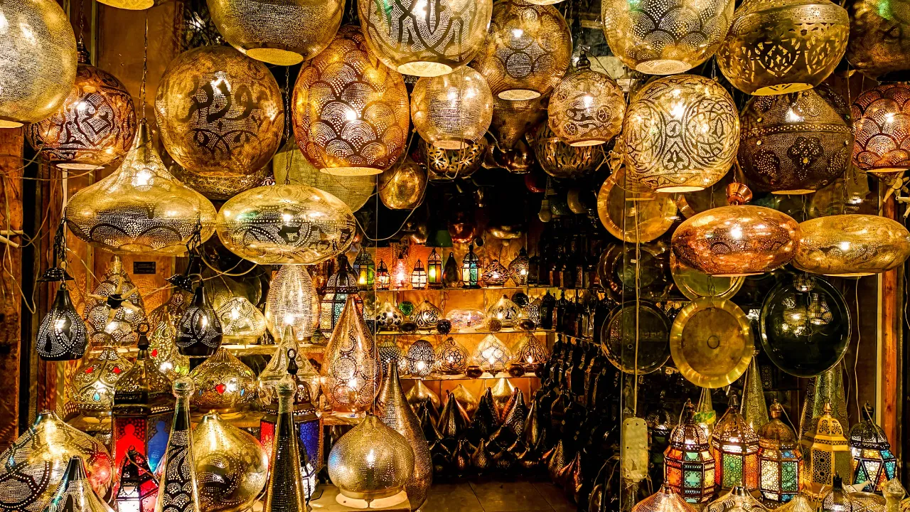 Khan el-Khalili basaren med handgjorda lampor – glöm inte att pruta!