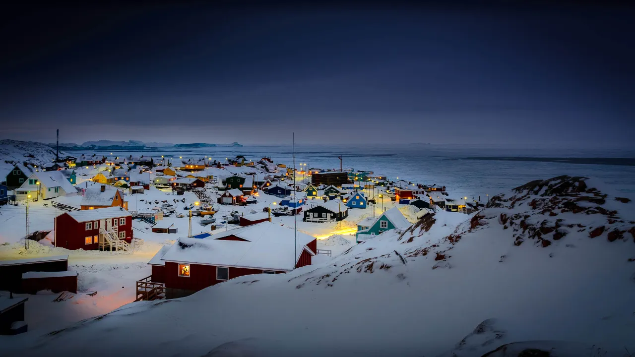 Vinternatt i Ilulissat Vinternatt i Ilulissat