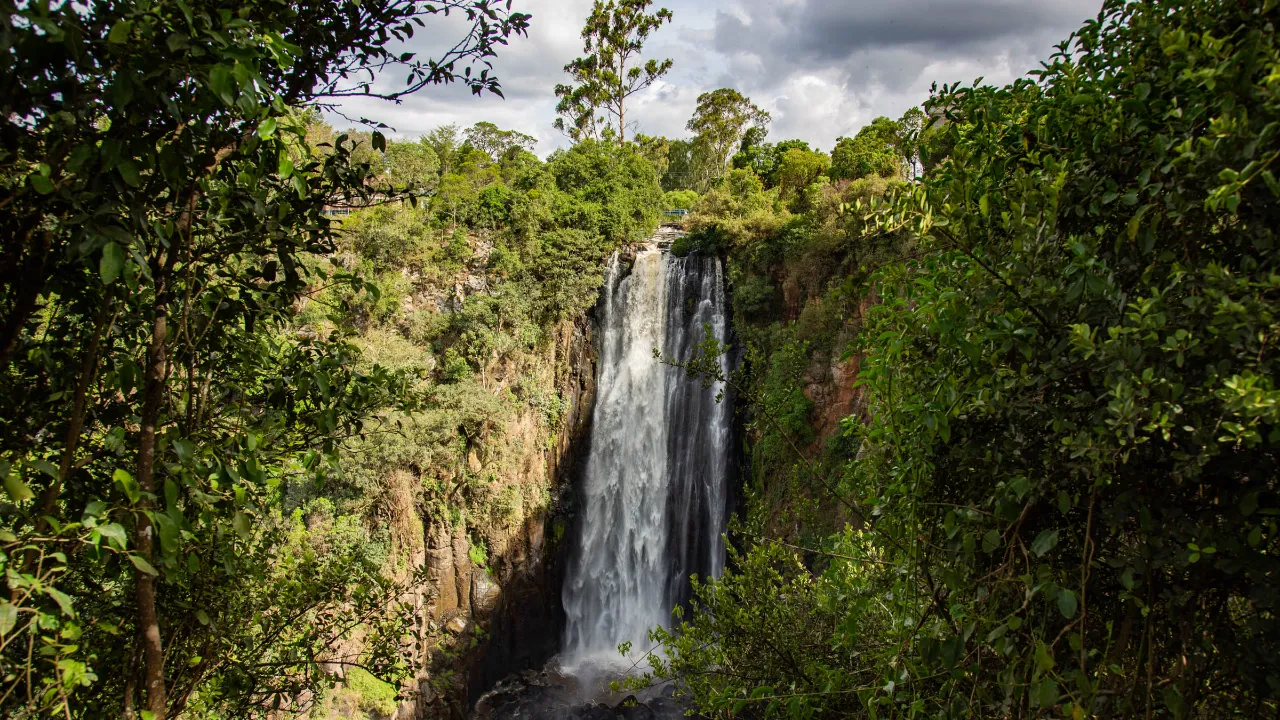 Thomson's Falls är ca 74 meter högt Thomson's Falls är ca 74 meter högt