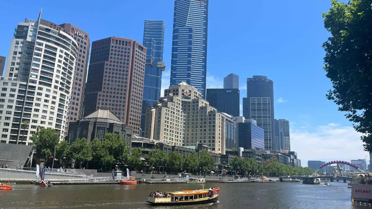 Yarrafloden i Melbourne Yarrafloden i Melbourne