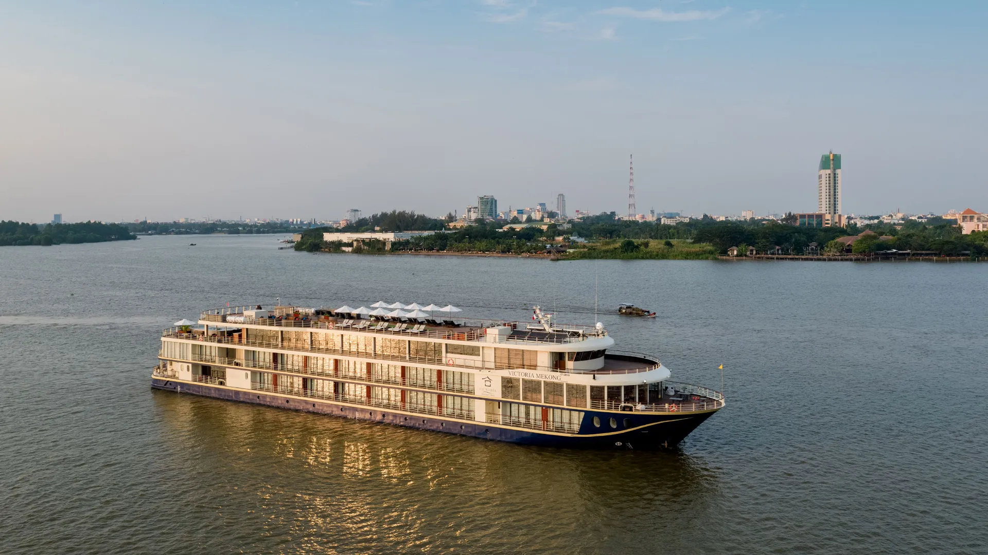 Vårt flodkryssningsfartyg, Victoria Mekong Vårt flodkryssningsfartyg, Victoria Mekong